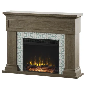 White Griffis 47.38'' W Electric Fireplace