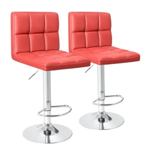 Renea Swivel Upholstered Adjustable Height Counter Stool